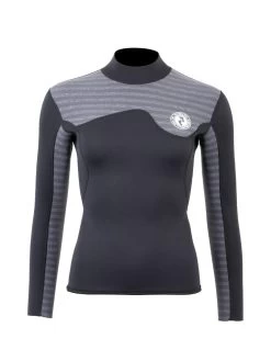 Two Bare Feet Womens Aspect Back Zip 2.5mm Wetsuit Jacket & Shorts Set (Black/Grey Stripes) 14 Two Bare Feet Womens Aspect Back Zip 2.5mm Wetsuit Jacket & Shorts Set (Black/Grey Stripes) -Surfline Shop w4wb7b l