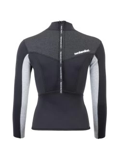 Two Bare Feet Womens Aspect Back Zip 2.5mm Wetsuit Jacket & Hotpants Set (Black/Grey/Grey) -Surfline Shop wfcv24 c