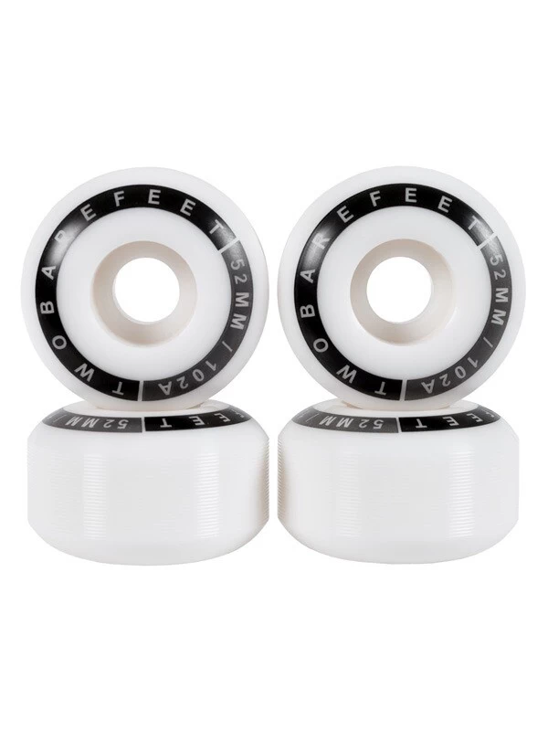 Two Bare Feet 52mm Classic Skateboard Wheels (102a) 3 Two Bare Feet 52mm Classic Skateboard Wheels (102a)