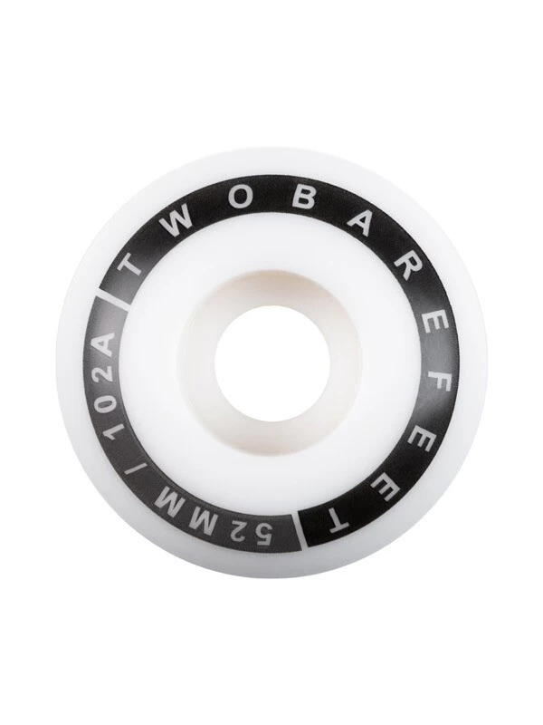 Two Bare Feet 52mm Classic Skateboard Wheels (102a) 4 Two Bare Feet 52mm Classic Skateboard Wheels (102a) - Image 2