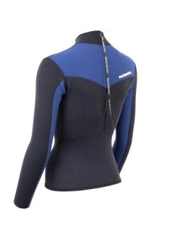 Two Bare Feet Womens Aspect Back Zip 2.5mm Wetsuit Jacket (Black/Blue) 13 Two Bare Feet Womens Aspect Back Zip 2.5mm Wetsuit Jacket (Black/Blue) -Surfline Shop womens aspect back zip jacket black blue denim 4