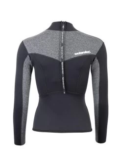 Two Bare Feet Womens Aspect Back Zip 2.5mm Wetsuit Jacket (Black/Grey) 14 Two Bare Feet Womens Aspect Back Zip 2.5mm Wetsuit Jacket (Black/Grey) -Surfline Shop womens aspect back zip jacket black delta 5