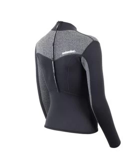 Two Bare Feet Womens Aspect Back Zip 2.5mm Wetsuit Jacket (Black/Grey) 15 Two Bare Feet Womens Aspect Back Zip 2.5mm Wetsuit Jacket (Black/Grey) -Surfline Shop womens aspect back zip jacket black delta 6