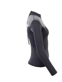 Two Bare Feet Womens Aspect Back Zip 2.5mm Wetsuit Jacket (Black/Grey) 16 Two Bare Feet Womens Aspect Back Zip 2.5mm Wetsuit Jacket (Black/Grey) -Surfline Shop womens aspect back zip jacket black delta 7