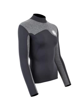 Two Bare Feet Womens Aspect Back Zip 2.5mm Wetsuit Jacket (Black/Grey) 17 Two Bare Feet Womens Aspect Back Zip 2.5mm Wetsuit Jacket (Black/Grey) -Surfline Shop womens aspect back zip jacket black delta 8