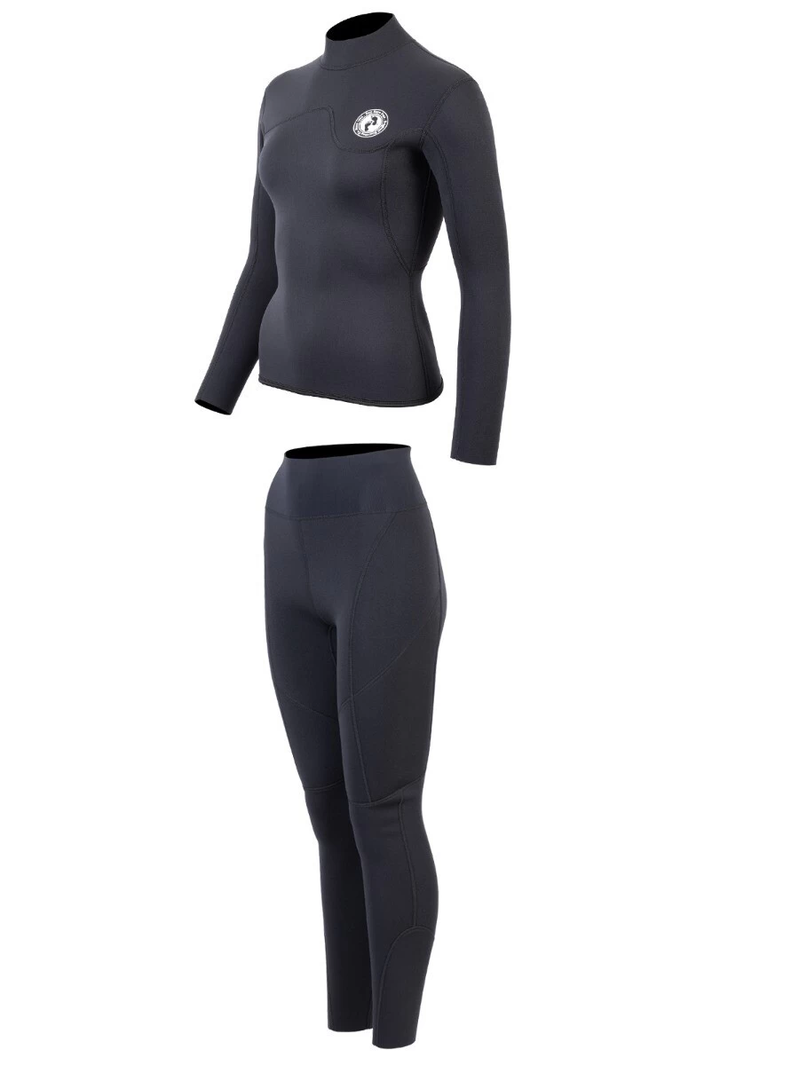 Two Bare Feet Womens Aspect Back Zip 2.5mm Wetsuit Jacket & Pants Set (Black) 5 Two Bare Feet Womens Aspect Back Zip 2.5mm Wetsuit Jacket & Pants Set (Black) - Image 3