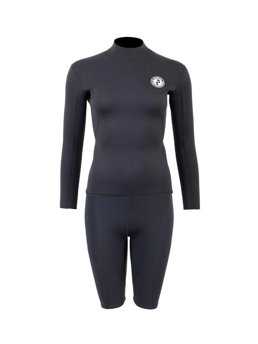 Two Bare Feet Womens Aspect Back Zip 2.5mm Wetsuit Jacket & Shorts Set (Black) 3 Two Bare Feet Womens Aspect Back Zip 2.5mm Wetsuit Jacket & Shorts Set (Black)