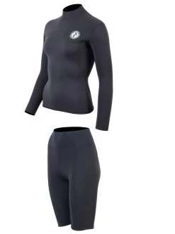 Two Bare Feet Womens Aspect Back Zip 2.5mm Wetsuit Jacket & Shorts Set (Black) 12 Two Bare Feet Womens Aspect Back Zip 2.5mm Wetsuit Jacket & Shorts Set (Black) -Surfline Shop womens aspect back zip jacket black vista shorts 3 1