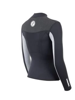 Two Bare Feet Womens Aspect Fleece Lined Zipless Thermal 2.5mm Superstretch Wetsuit Top (Black/Grey/Grey) 16 Two Bare Feet Womens Aspect Fleece Lined Zipless Thermal 2.5mm Superstretch Wetsuit Top (Black/Grey/Grey) -Surfline Shop womens aspect fleece lined thermal top black grey grey 6