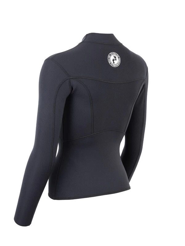 Two Bare Feet Womens Aspect Fleece Lined Zipless Thermal 2.5mm Superstretch Wetsuit Top (Black) 6 Two Bare Feet Womens Aspect Fleece Lined Zipless Thermal 2.5mm Superstretch Wetsuit Top (Black) - Image 4