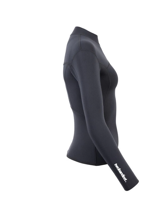 Two Bare Feet Womens Aspect Fleece Lined Zipless Thermal 2.5mm Superstretch Wetsuit Top (Black) 9 Two Bare Feet Womens Aspect Fleece Lined Zipless Thermal 2.5mm Superstretch Wetsuit Top (Black) - Image 7