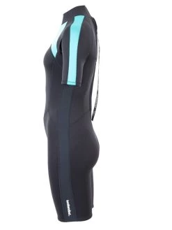 Two Bare Feet Flare 2.5mm Womens Superstretch Shorty Wetsuit (Mint) 13 Two Bare Feet Flare 2.5mm Womens Superstretch Shorty Wetsuit (Mint) -Surfline Shop womens flare shorty mint 3