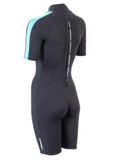 Two Bare Feet Flare 2.5mm Womens Superstretch Shorty Wetsuit (Mint) 14 Two Bare Feet Flare 2.5mm Womens Superstretch Shorty Wetsuit (Mint) -Surfline Shop womens flare shorty mint 4