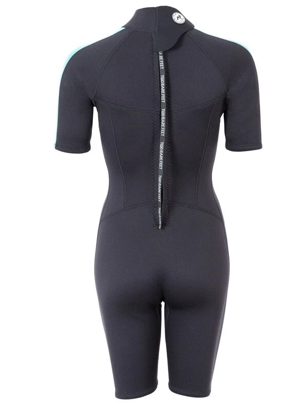 Two Bare Feet Flare 2.5mm Womens Superstretch Shorty Wetsuit (Mint) 7 Two Bare Feet Flare 2.5mm Womens Superstretch Shorty Wetsuit (Mint) - Image 5