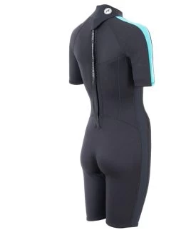 Two Bare Feet Flare 2.5mm Womens Superstretch Shorty Wetsuit (Mint) 16 Two Bare Feet Flare 2.5mm Womens Superstretch Shorty Wetsuit (Mint) -Surfline Shop womens flare shorty mint 6