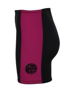 Two Bare Feet Womens Harmony 3mm Wetsuit Shorts (Black / Raspberry) -Surfline Shop womens harmony 3mm wetsuit shorts black raspberry 3 1