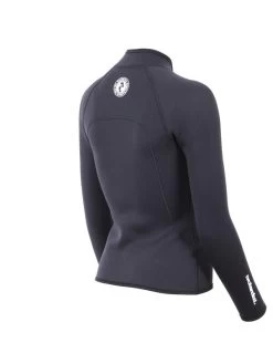 Two Bare Feet Womens Heritage 3mm Full Zip Long Sleeve Wetsuit Jacket (Black) -Surfline Shop womens heritage full zip jacket black 6 1