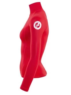 Two Bare Feet Unisex Long Sleeve Rash Vest (Red) 12 Two Bare Feet Unisex Long Sleeve Rash Vest (Red) -Surfline Shop womens long sleeve red 3