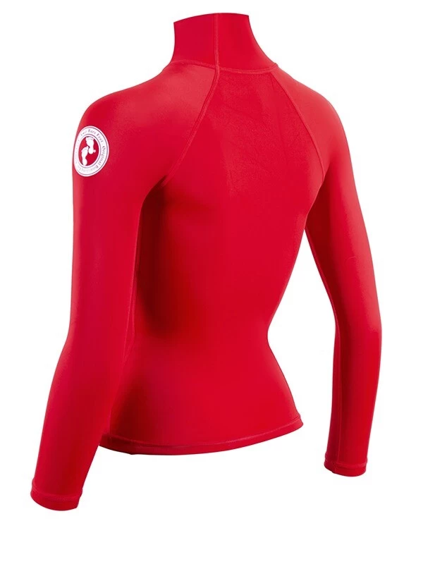 Two Bare Feet Unisex Long Sleeve Rash Vest (Red) 6 Two Bare Feet Unisex Long Sleeve Rash Vest (Red) - Image 4