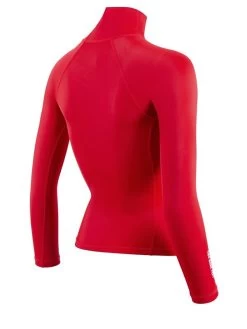Two Bare Feet Unisex Long Sleeve Rash Vest (Red) 15 Two Bare Feet Unisex Long Sleeve Rash Vest (Red) -Surfline Shop womens long sleeve red 6