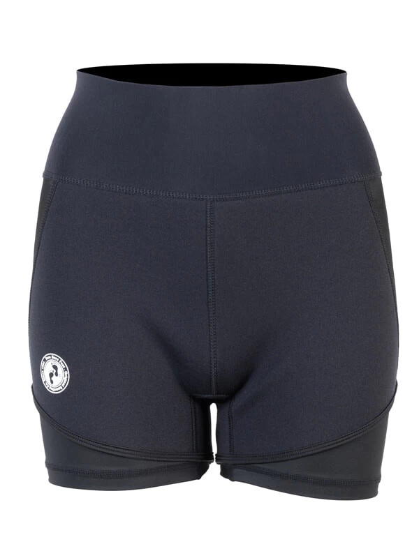 Two Bare Feet Womens Vista 2.5mm Neoprene Wetsuit Overlaid Hotpants (Black) 3 Two Bare Feet Womens Vista 2.5mm Neoprene Wetsuit Overlaid Hotpants (Black)