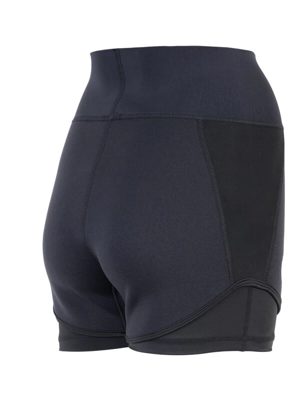 Two Bare Feet Womens Vista 2.5mm Neoprene Wetsuit Overlaid Hotpants (Black) 8 Two Bare Feet Womens Vista 2.5mm Neoprene Wetsuit Overlaid Hotpants (Black) - Image 6