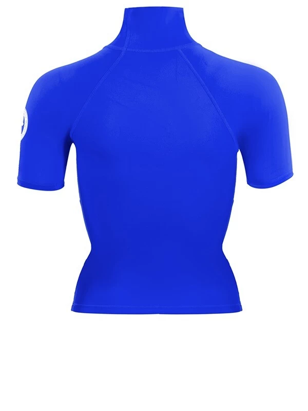 Two Bare Feet Unisex Short Sleeve Rash Vest (Blue) 7 Two Bare Feet Unisex Short Sleeve Rash Vest (Blue) - Image 5