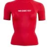 Two Bare Feet Unisex Short Sleeve Rash Vest (Red) 1 Two Bare Feet Unisex Short Sleeve Rash Vest (Red) -Surfline Shop womens short sleeve red 1 1