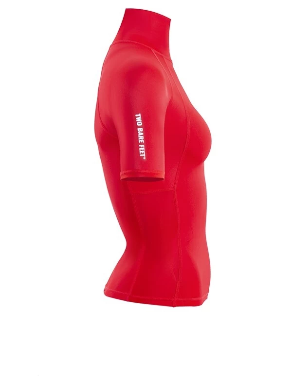 Two Bare Feet Unisex Short Sleeve Rash Vest (Red) 9 Two Bare Feet Unisex Short Sleeve Rash Vest (Red) - Image 7