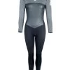 Two Bare Feet Thunderclap Pro 4/3mm Womens Winter Wetsuit (Black/Delta Grey)