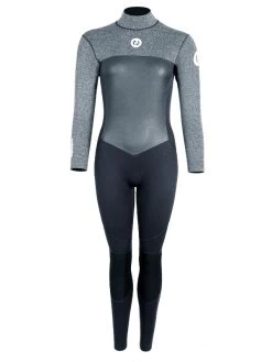 Two Bare Feet Thunderclap Pro 3/2mm Womens Wetsuit (Black/Delta Grey)