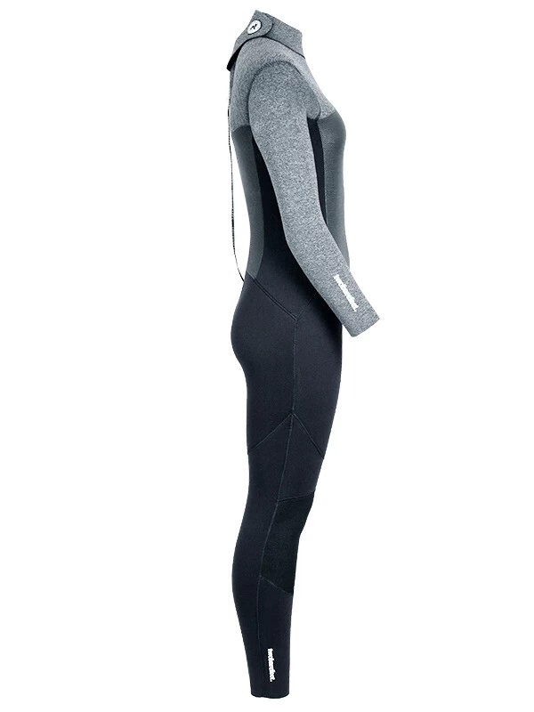 Two Bare Feet Thunderclap Pro 5/4mm Womens Winter Wetsuit (Black/Delta Grey) 9 Two Bare Feet Thunderclap Pro 5/4mm Womens Winter Wetsuit (Black/Delta Grey) - Image 7