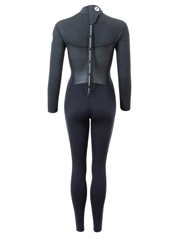 Two Bare Feet Thunderclap Pro 3/2mm Womens Wetsuit (Black/Dark Grey) 7 Two Bare Feet Thunderclap Pro 3/2mm Womens Wetsuit (Black/Dark Grey) - Image 5
