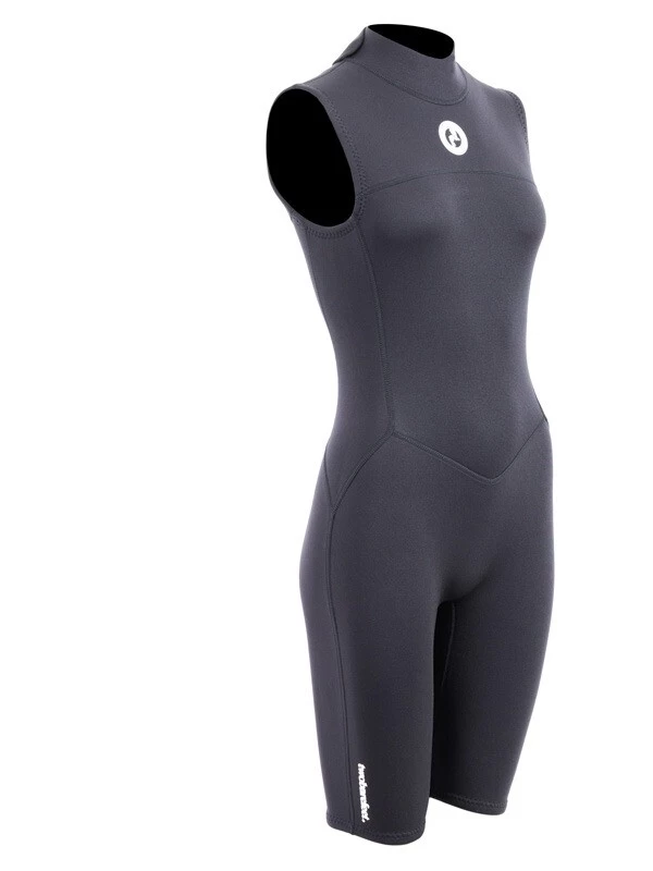 Two Bare Feet Thunderclap 2.5mm Womens Sleeveless Shorty Wetsuit (Black) 10 Two Bare Feet Thunderclap 2.5mm Womens Sleeveless Shorty Wetsuit (Black) - Image 8