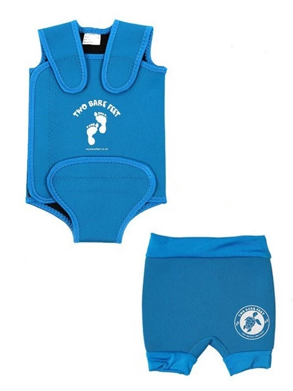 Essentials Baby Swim Kit - Wrap + Nappy Shorts (Aqua) 3 Essentials Baby Swim Kit - Wrap + Nappy Shorts (Aqua)