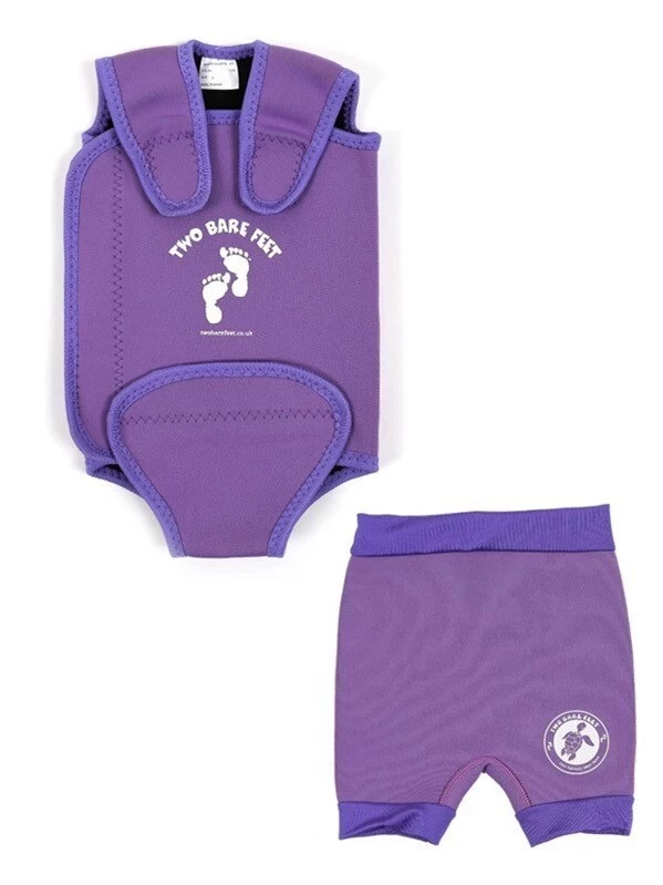 Essentials Baby Swim Kit - Wrap + Nappy Shorts (Lilac) 3 Essentials Baby Swim Kit - Wrap + Nappy Shorts (Lilac)