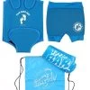 Premier Baby Swim Kit - Wrap + Nappy Shorts + Towel + Bag (Aqua) -Surfline Shop wrap nappy towel bag aqua 1 2