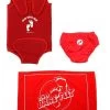 Deluxe Baby Swim Kit - Wrap + Swim Nappy + Towel (Red) -Surfline Shop wrap nappy towel red 3 1