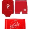 Deluxe Baby Swim Kit - Wrap + Nappy Shorts + Towel (Red) 2 Deluxe Baby Swim Kit - Wrap + Nappy Shorts + Towel (Red) -Surfline Shop wrap nappy towel red 4