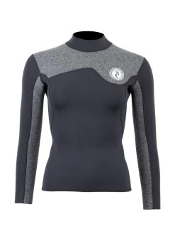 Two Bare Feet Womens Aspect Fleece Lined Zipless Thermal 2.5mm Superstretch Wetsuit Top & Hotpants Set (Black/Grey) 14 Two Bare Feet Womens Aspect Fleece Lined Zipless Thermal 2.5mm Superstretch Wetsuit Top & Hotpants Set (Black/Grey) -Surfline Shop wswyss 0 1