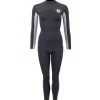 Two Bare Feet Womens Aspect Fleece Lined Zipless Thermal 2.5mm Superstretch Wetsuit Top & Pants Set (Black/Grey/Grey) 2 Two Bare Feet Womens Aspect Fleece Lined Zipless Thermal 2.5mm Superstretch Wetsuit Top & Pants Set (Black/Grey/Grey) -Surfline Shop wurbqt s